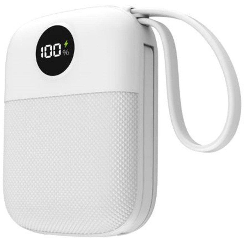 S-LinkS-link MP110 10000mAh PD22.5W Type-C+Lightning Kablolu Beyaz  Pil Şarj Cihazı Powerbank8680096147661