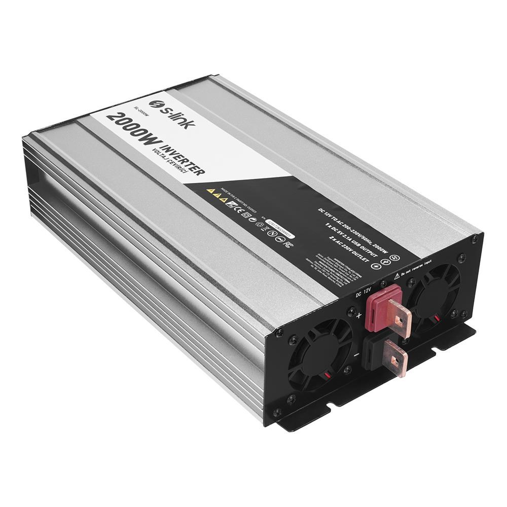 S-LinkS-Link Sl-2000W 2000W Dc12v-Ac230v İnverter8697671438724