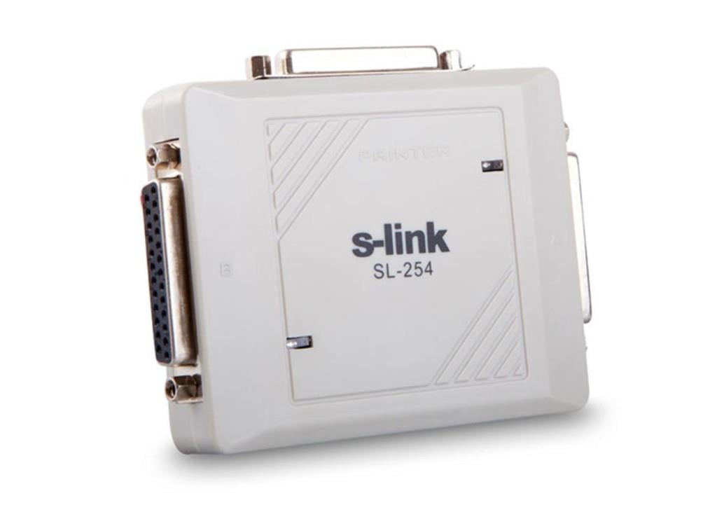 S-LİNKS-link SL-254 2 Port Otomatik Switch (Giriş 2 Adet Dişi DB25 Paralel Port)(Çıkış DB25 Paralel)869767415282