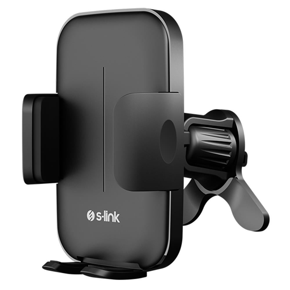 S-LİNKS-link SL-AT89 Universal Ayarlanabilir Siyah Klima Izgara Üzeri Araç Telefon Tutucu8680096138133