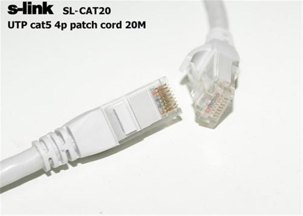 S-LİNKS-link SL-CAT20 Cat5 20mt Gri Utp Patch Kablo8697671419112