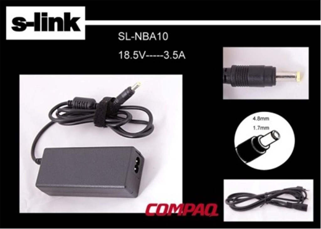 S-LinkS-link SL-NBA10 18.5v 3.5a 4.8-1.7 Notebook Adaptörü8697671444367