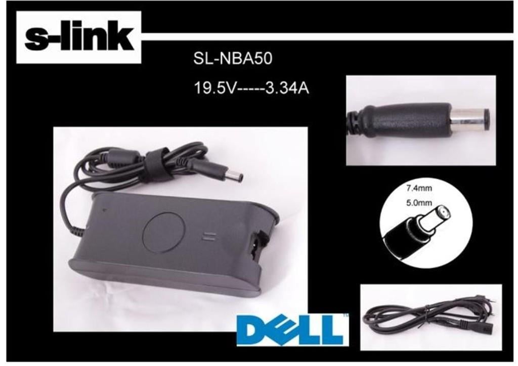 S-LİNKS-link SL-NBA50 19.5v 3.34a 7.4-5.0 Notebook Adaptörü8697671444435