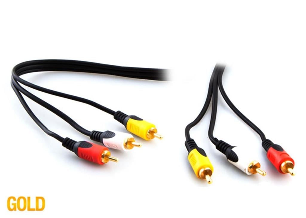 S-LİNKS-link SL-RCA10 3RCA To 3RCA 10m Gold Kablo8680096010163