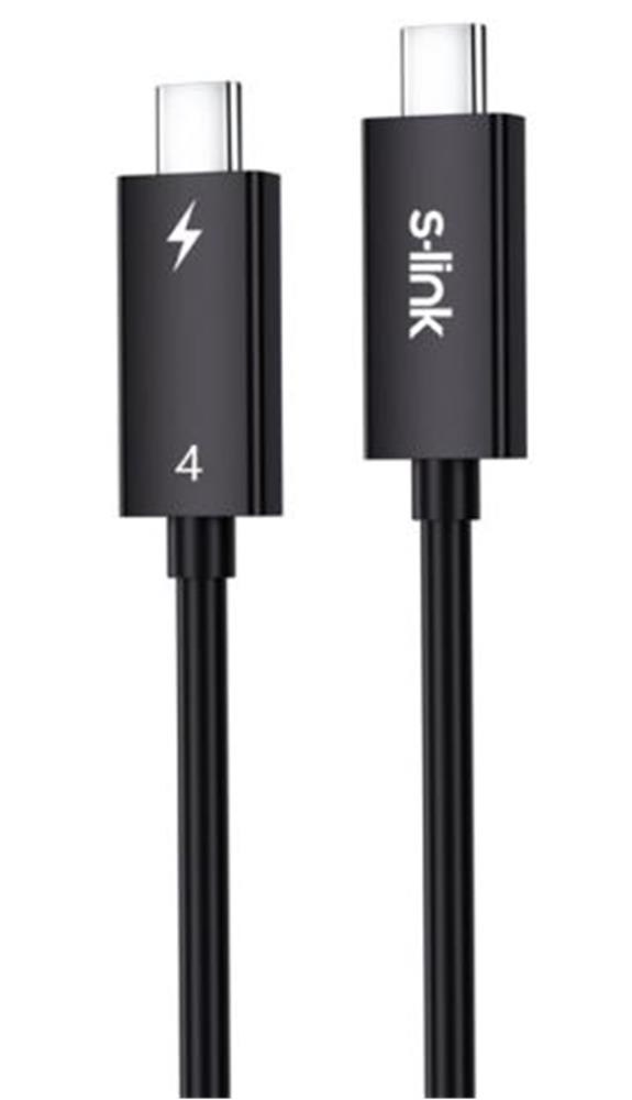 S-LinkS-link SL-TC401 Thunderbolt 4.0 1m 8k 60Hz PD100W TypeC to TypeC 40Gbps Hızlı Data Kablosu8680096148422