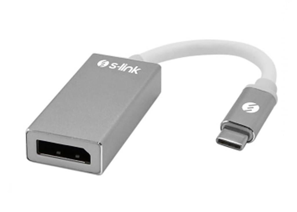 S-LİNKS-link SL-USB-C74 USB3.1 Type C to DISPLAY PORT Çevirici8680096056093