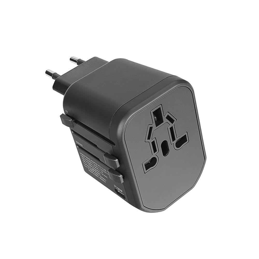 S-LİNKS-link SL-WL20PD 2-USB 2.4A + PD 20W Yedek Akım Sigortalı 100-240V Universal Çevirici Priz Adaptör8680096135750