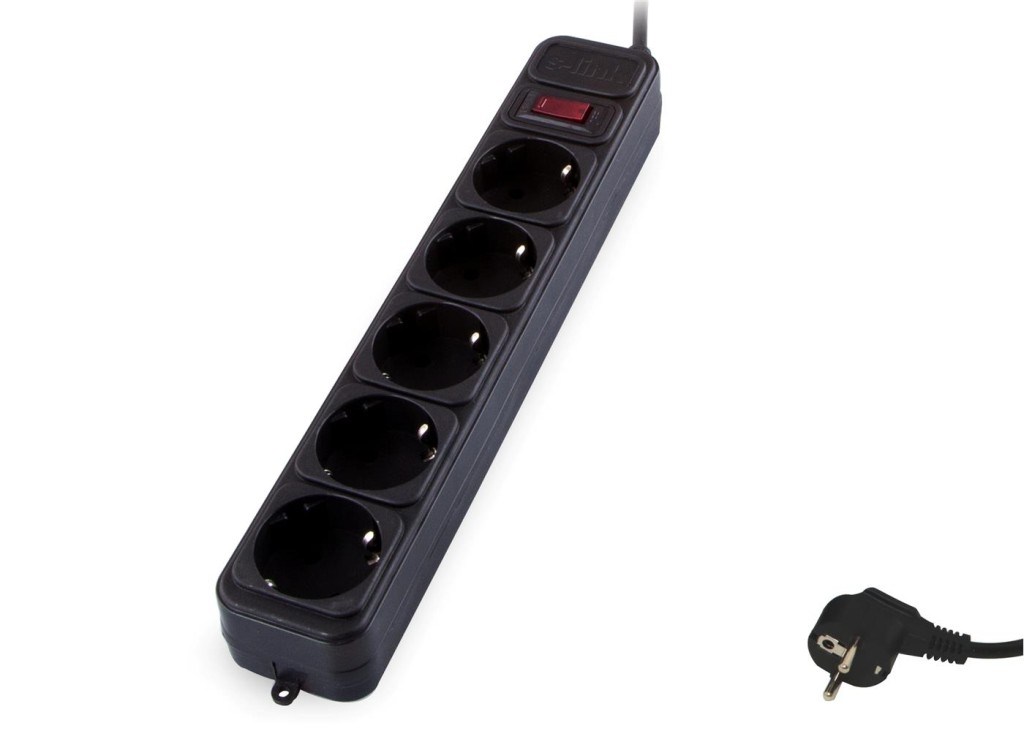 S-LinkS-LINK SPG3-J-5 5li Siyah 1.5mt 306Joule Akım Koruyuculu Priz8680096005602