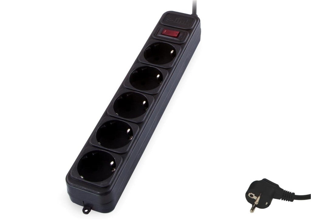 S-LinkS-LINK SPG3-J-5 5li Siyah 1.5mt 306Joule Akım Koruyuculu Priz8680096005602