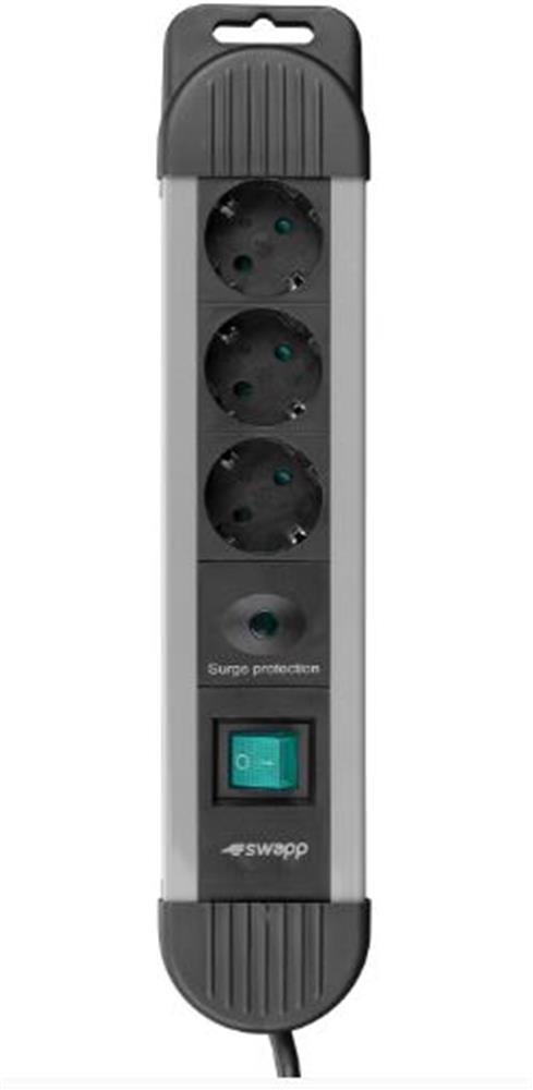 S-LinkS-link SPGKS03 1.5m 3G1.5mm2 900 Joule 3Lü Akım Kor. Gri Priz Çoklayıcı8680096024665