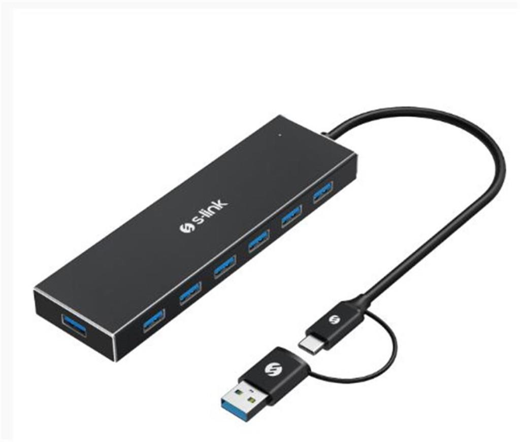 S-LİNKS-link SW-U317 USB 3.0 7 Port Hub Çevirici Adaptör8680096142642