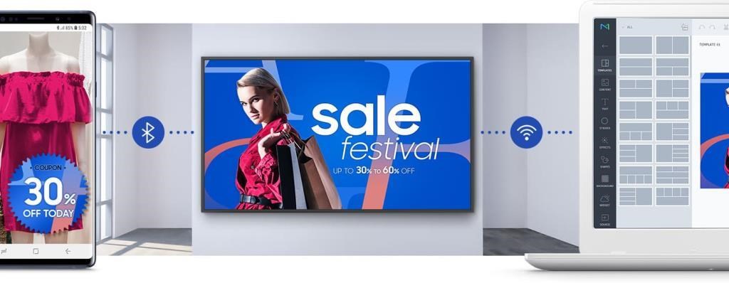 SAMSUNGSamsung QM50R Serisi 50 inç 4K Ultra HD Standalone Endüstriyel MonitörQM50R