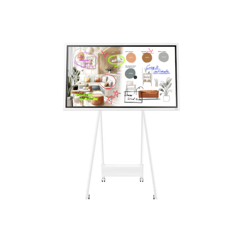 SAMSUNGSamsung WM55FX - Eğitim ve İş Amaçlı Flip Pro 4K UHD Etkileşimli Ekran LH55WMFWBGCXXK - Tekerlekli Stant HariçWM55FX