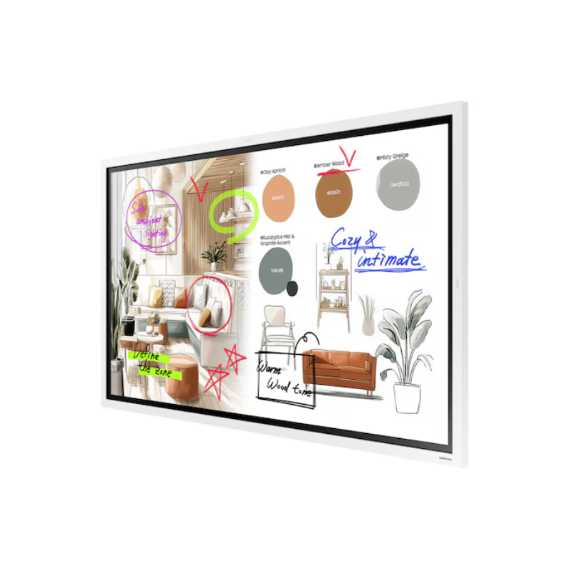 SAMSUNGSamsung WM55FX - Eğitim ve İş Amaçlı Flip Pro 4K UHD Etkileşimli Ekran LH55WMFWBGCXXK - Tekerlekli Stant HariçWM55FX