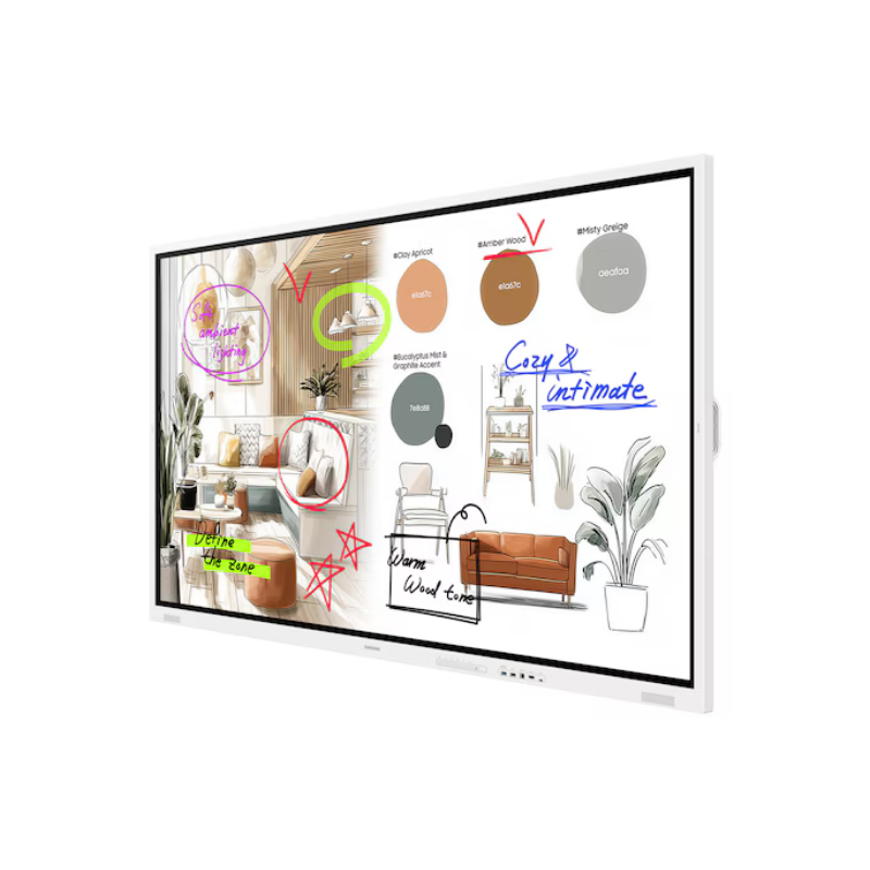SAMSUNGSamsung WM75FX Serisi Pro 75'' - Eğitim ve İş Amaçlı Flip Pro 4K UHD Etkileşimli Ekran LH75WMFWLGCXXKWM75FX