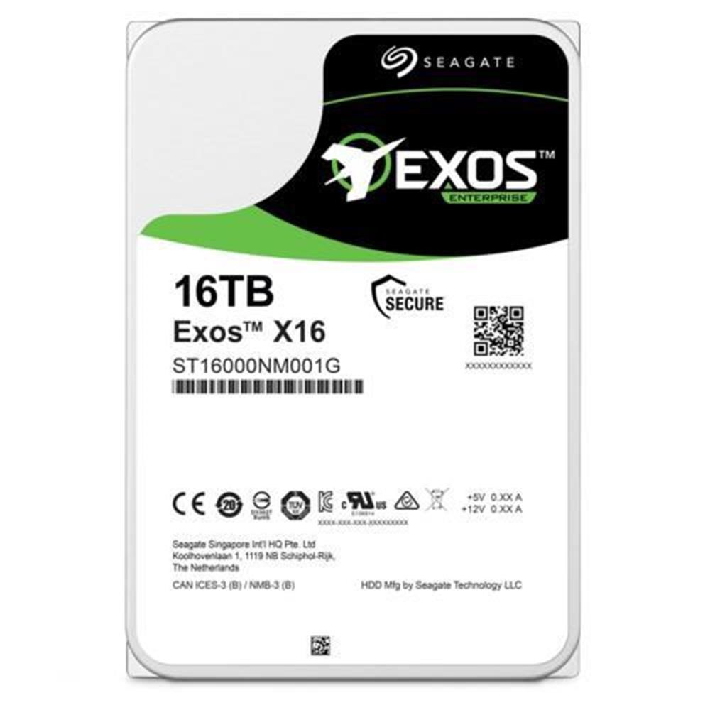 SEAGATESeagate 16TB EXOS ST16000NM001G 3.5 256MB 7200RPM SATA3 NAS Sabit Disk (Boğaziçi Garantili)8698521883473
