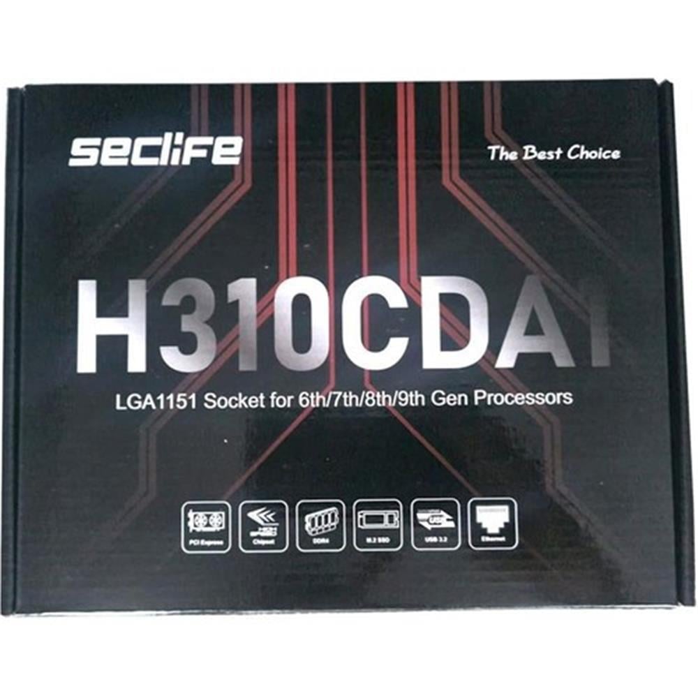 SECLIFESeclife H310CDA1 (B250 Chipset) 6-7-8-9th M.2 DDR4 S+V+L 1151P Anakart (6.7.8.9.Nesil)8682139413678