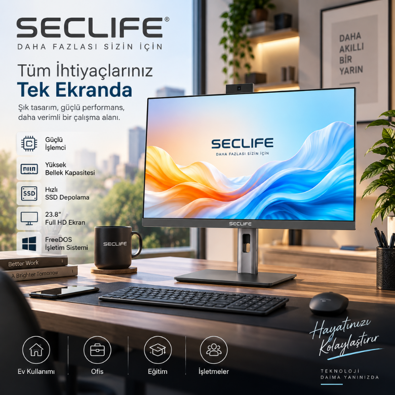 SECLIFESeclife Orbit HBA-ZB662 I5-6500T 16GB 500GB Nvme 23.8