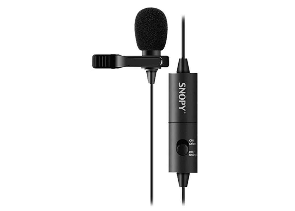 SNOPYSnopy SN-100M Siyah Akıllı Telefon Ve Youtuber Yaka Mikrofonu8680096062971