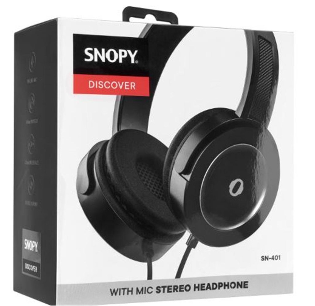 SNOPYSnopy SN-401 DISCOVER Gri Güçlendirilmiş Bass Etkili Mikrofonlu Kulaklık8680096105036
