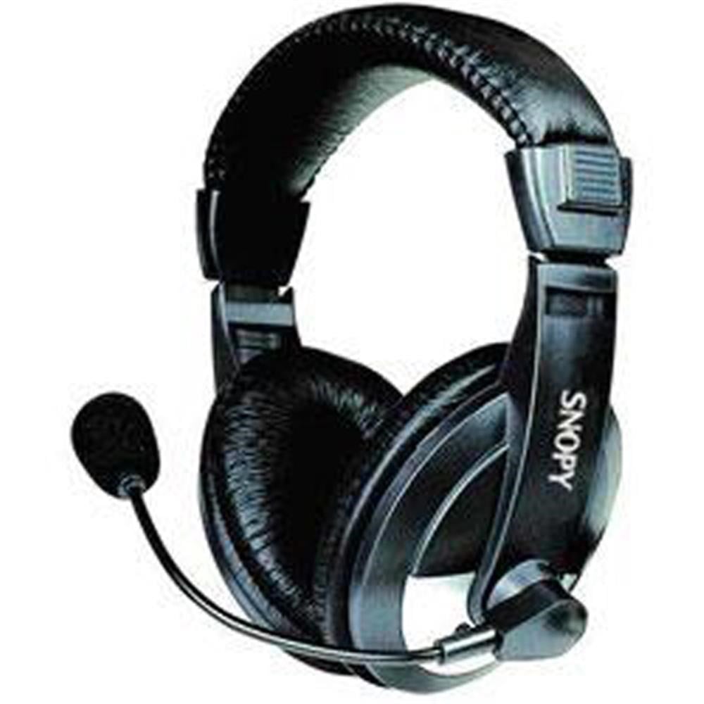 SNOPYSnopy SN-4388 Deri Baş Üstü Mikrofonlu Kulaklık4718273000899