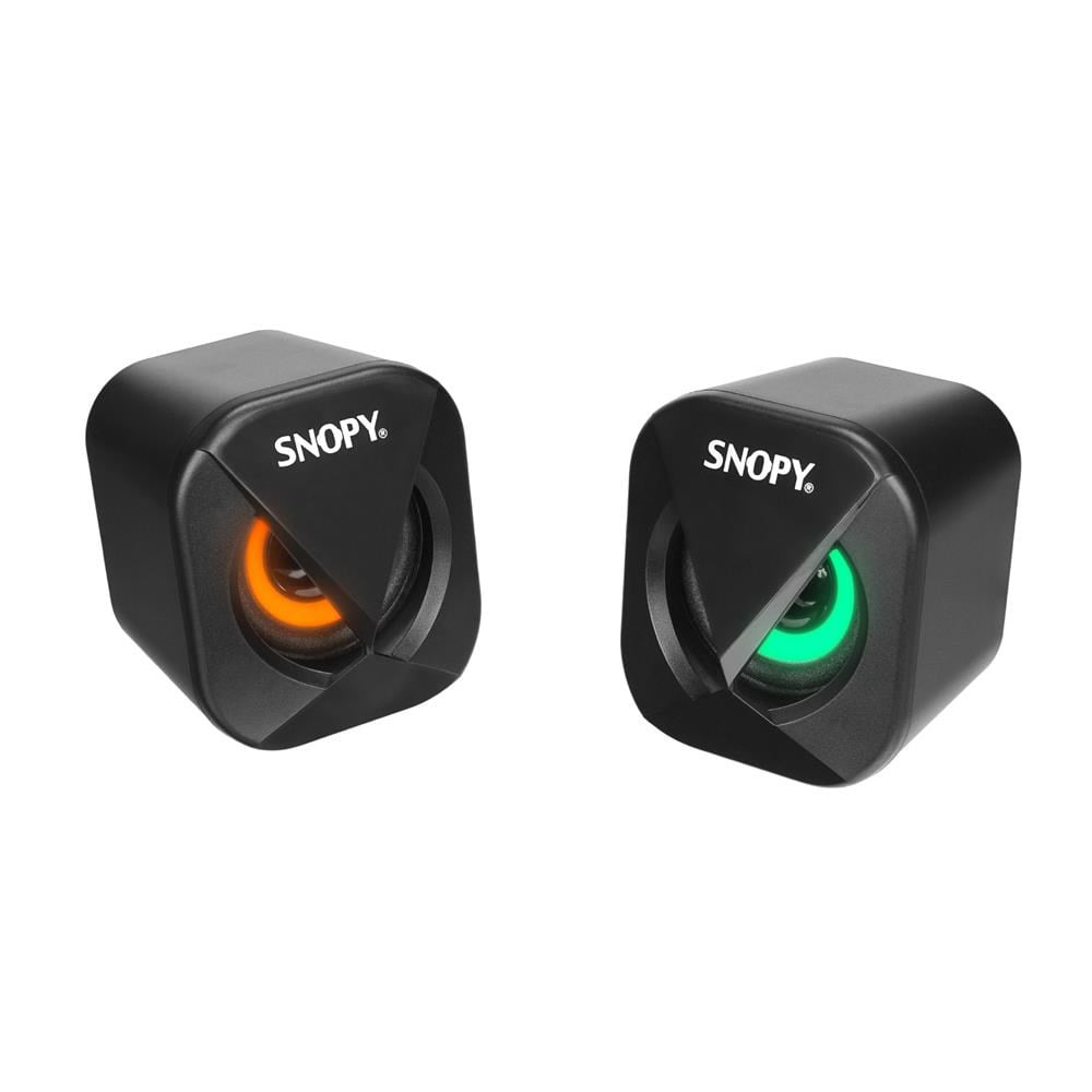SNOPYSnopy SN-83U 2.0 Mini Led Işıklı 2Wx2CH Siyah USB Gaming Speaker Hoparlör8680096123214