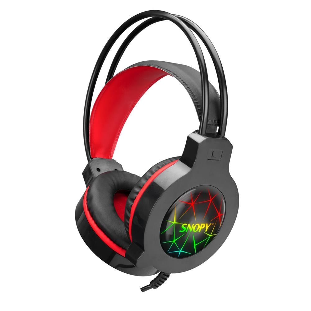 SNOPYSnopy SN-GX7 CRAZY Siyah Ledli Mikrofonlu Oyuncu Kulaklığı8680096075377