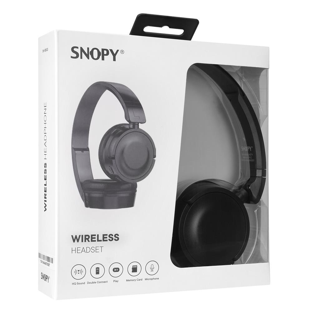 SNOPYSnopy SN-XBK33 BATTY Siyah TF Kart Özellikli Bluetooth Kulaklık8680096113987