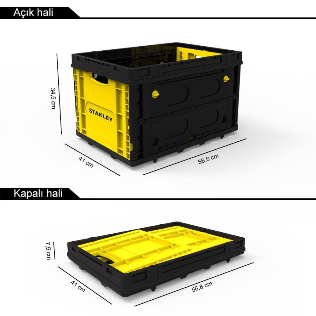 STANLEYSTANLEY FB533 25Kg Katlanır Çok Amaçlı Taşıma SepetiFB533