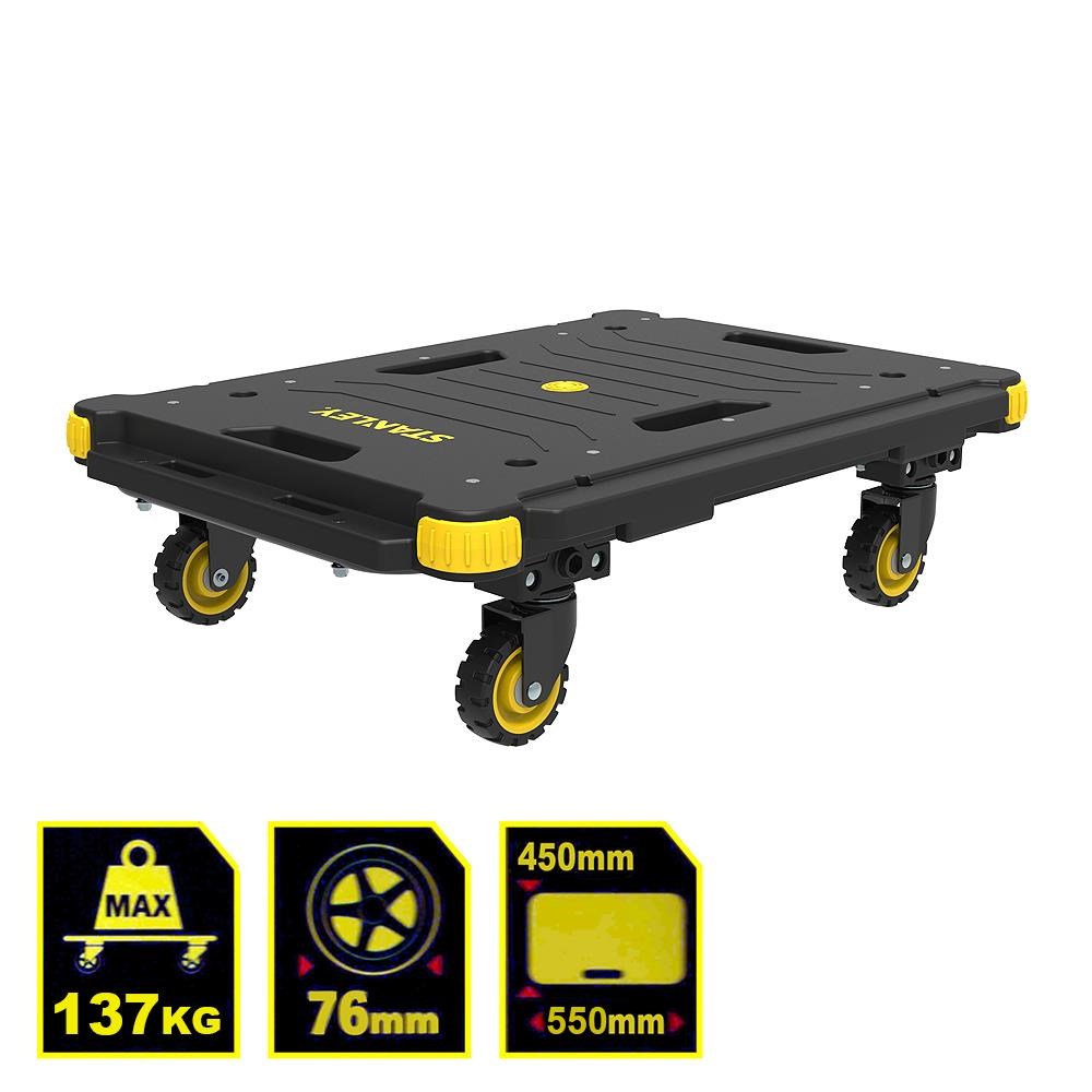 STANLEYSTANLEY PC531 137kg 55x45cm Dört Tekerli Yük ve Paket Taşıma ArabasıPC531
