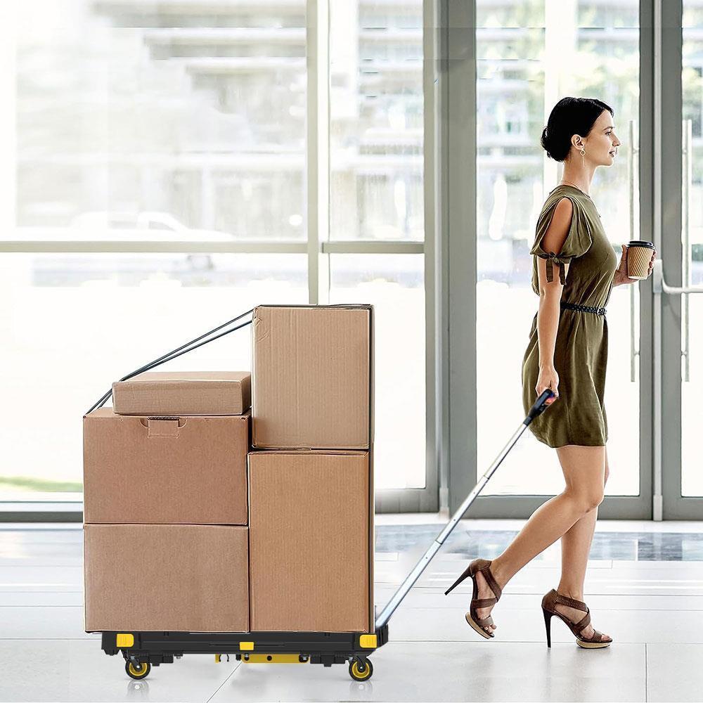 STANLEYSTANLEY PC532 137kg 62x45cm Dört Tekerli Çekme Kollu Yük ve Paket Taşıma ArabasıPC532