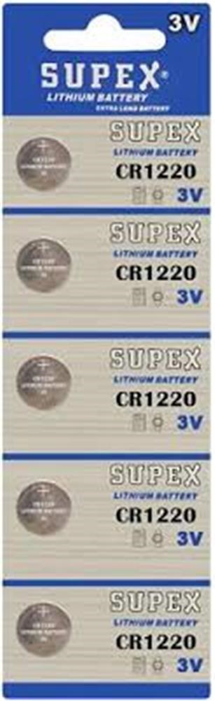 SUPEXSupex Cr1220 3V Lityum 5Li Blister Pil6970670012204