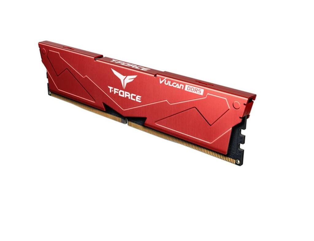 TEAMTeam T-Force Vulcan Red 16GB (1x16GB) 6000Mhz DDR5 CL38 Kırmızı Gaming Ram (FLRD516G6000HC38A01)765441664050