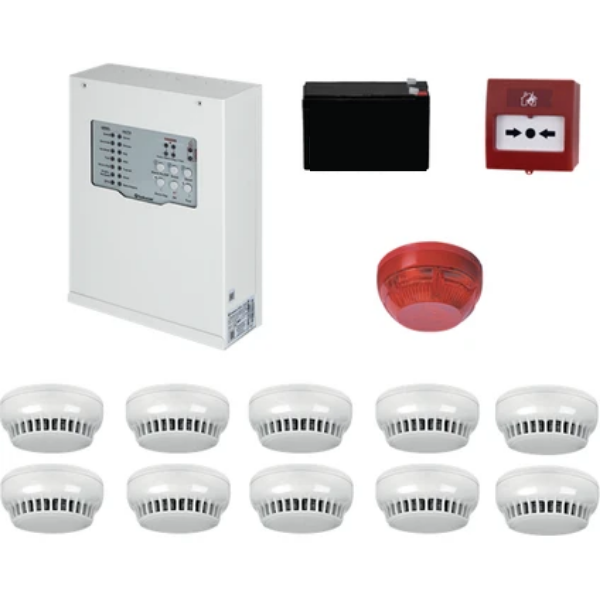 TeknimTeknim Konvansiyonel Sistem Yangın Alarm Seti 10 LuTFP-312310
