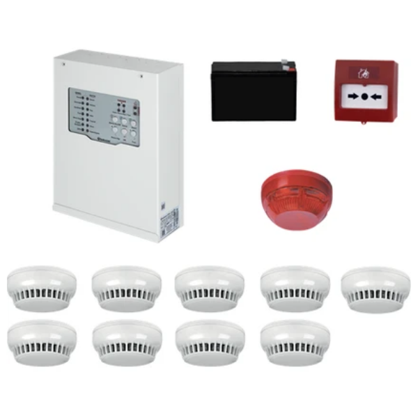 TeknimTeknim Konvansiyonel Sistem Yangın Alarm Seti 9 Lu Kablo DahilTFP-31229KD