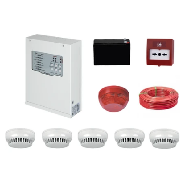 TeknimTeknim TFP-31225KD Konvansiyonel Sistem Yangın Alarm Seti 5 Li Kablo DahilTFP-31225KD