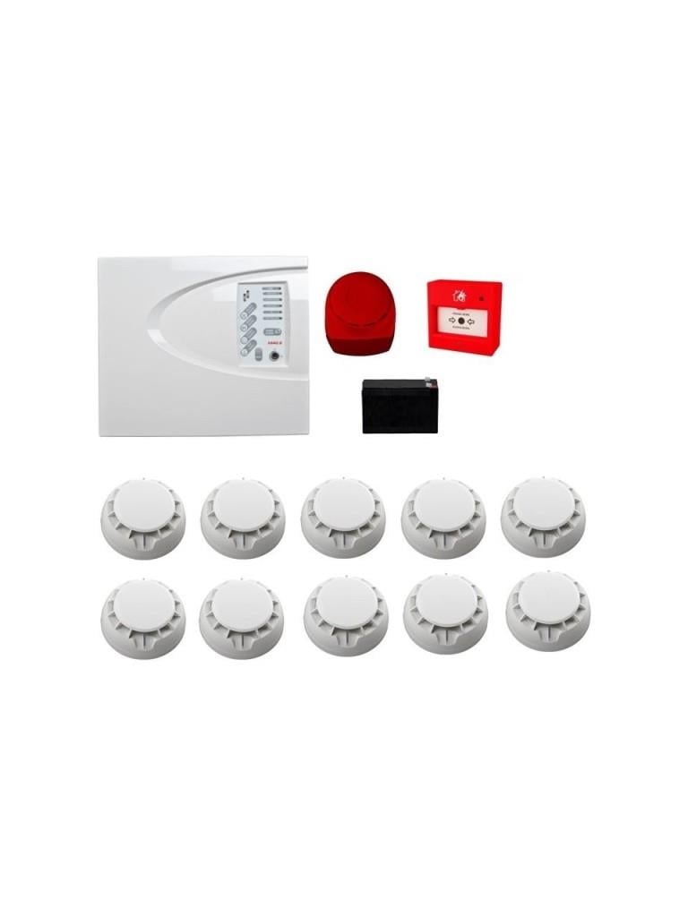 TeletekTeletek Konvansiyonel Sistem Yangın Alarm Seti 10 LuMAG2P10