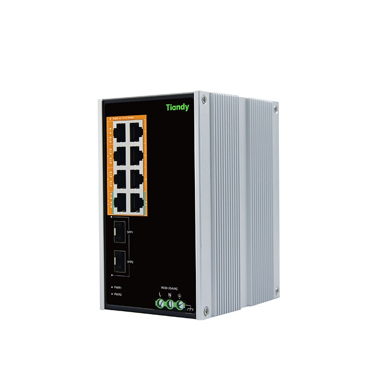 TiandyTiandy EPS-PW1008G-2SFP Endüstriyel 8 Kanal Gigabit Yönetilmeyen PoE SwitchEPS-PW1008G-2SFP