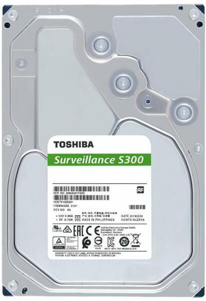 TOSHIBAToshiba 6TB HDWT860UZSVA 3.5 S300 5400RPM 256MB SATA3 Güvenlik 7-24 Harddisk4260557511879