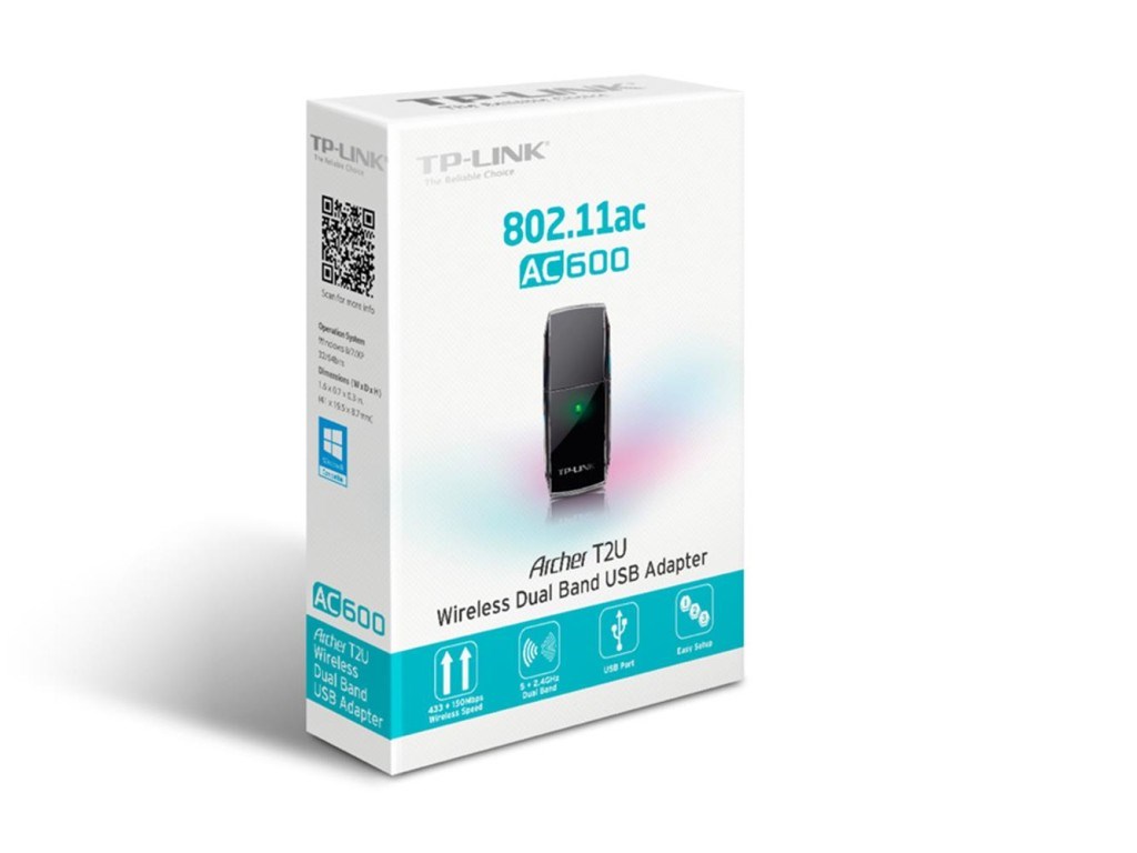 TP-LINKTp-Link Archer T2U 600 Mbps Kablosuz USB Adaptör AC6006935364089917