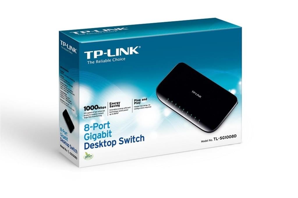 TP-LINKTp-Link TL-SG1008D 8 Port 10-100-1000 Mbps Switch Plastik Kasa6935364092313