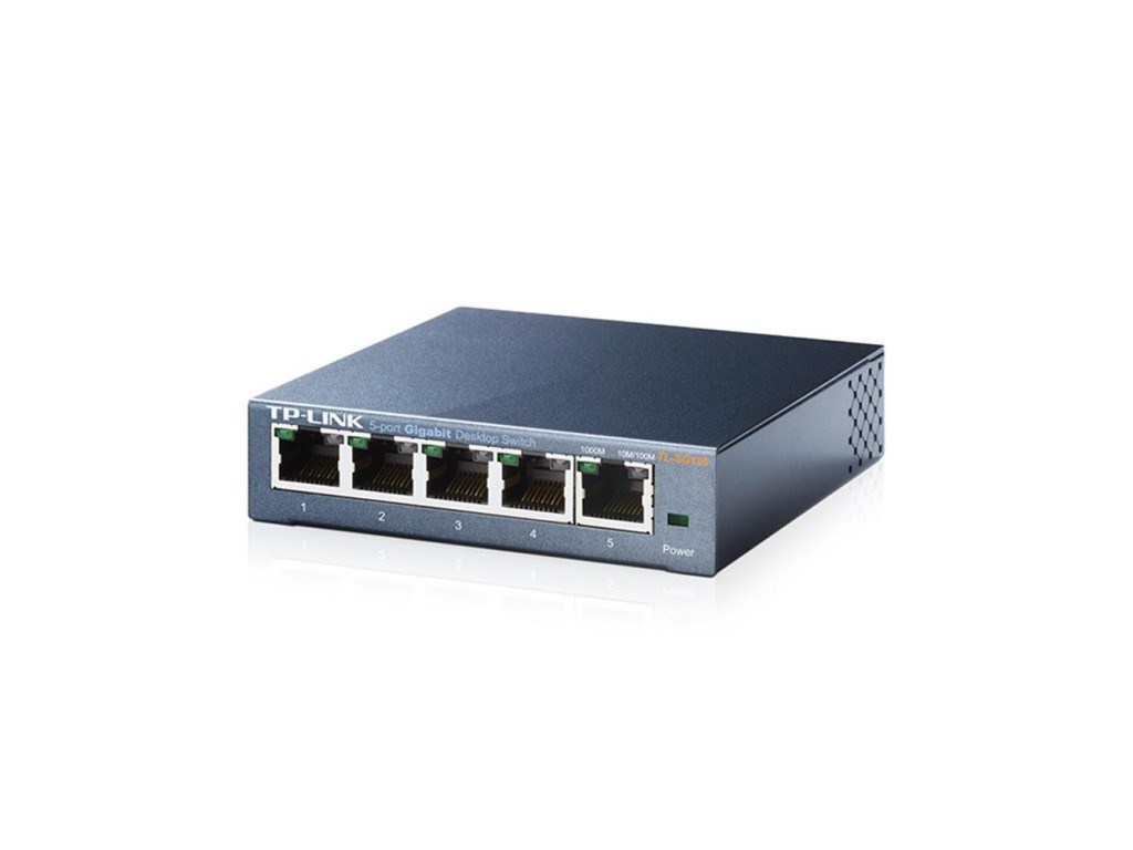 TP-LINKTp-Link TL-SG105 5 Port 10-100-1000 Mbps Switch Çelik Kasa6935364021146