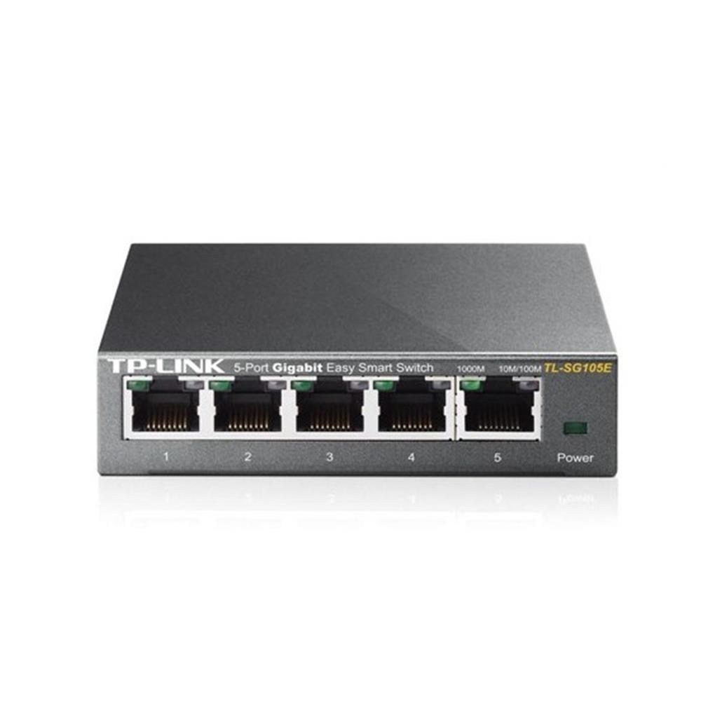 TP-LINKTp-Link TL-SG105E 5 Port 10-100-1000 Mbps Easy Smart Switch Çelik Kasa6935364022037