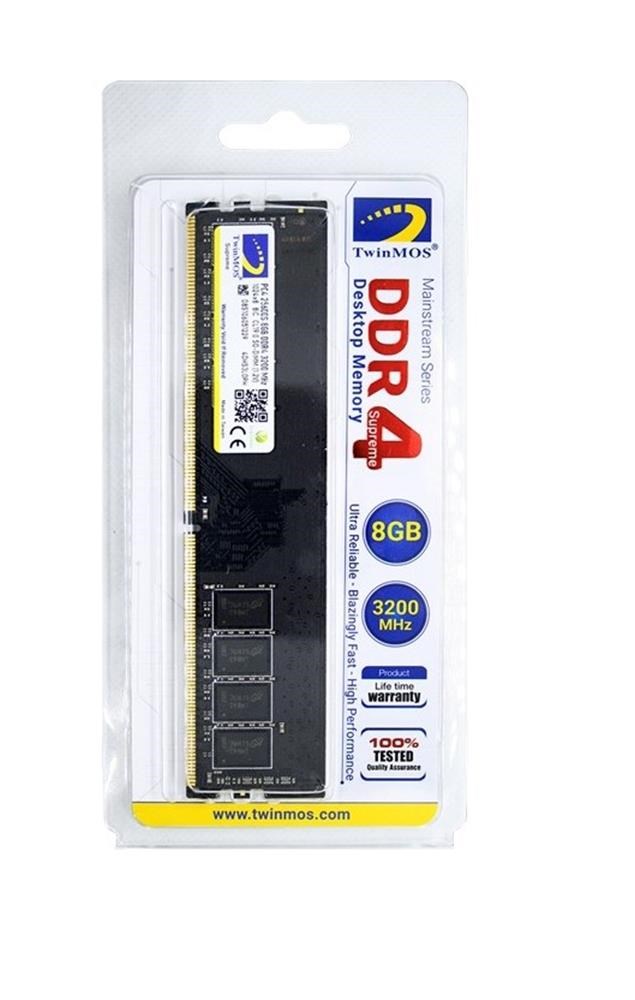 TWINMOSTwinMOS 8GB DDR4 3200MHz CL22 1.2V (MDD48GB3200D) Desktop Pc Ram6291104604193