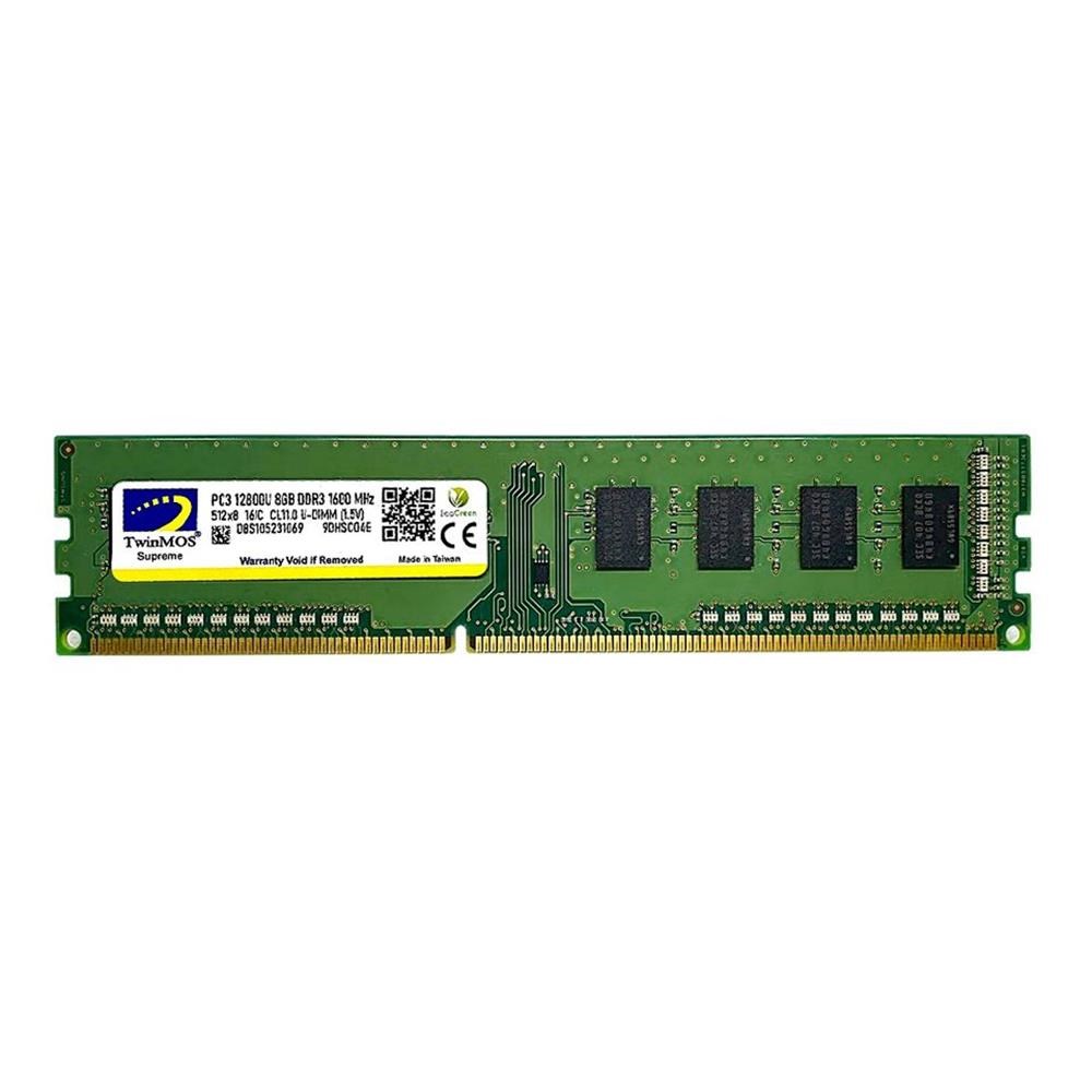 TWINMOSTwinMOS DDR3 8GB 1600MHz 1.5V MDD38GB1600D Desktop Pc Ram6291104607156