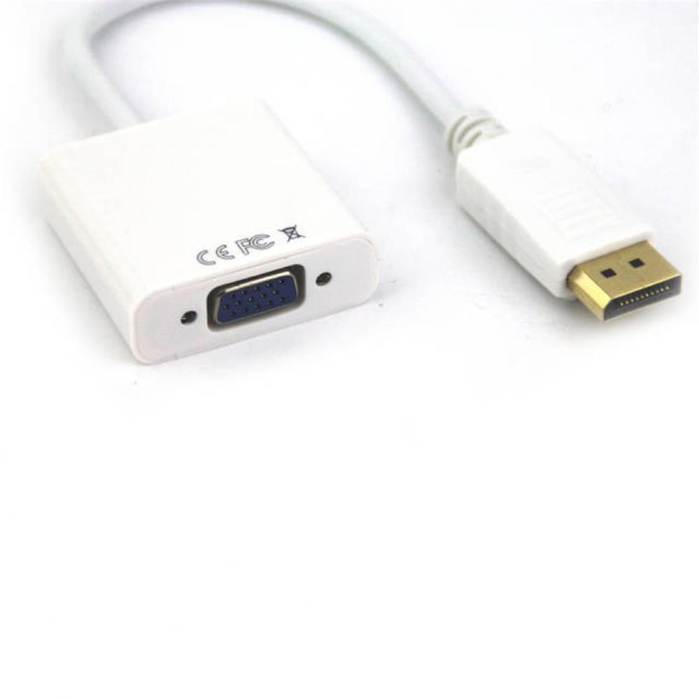 VCOMVcom CG603-0.15 Beyaz Display Port Erkek To Vga Dişi Dönüştürücü4895182226241