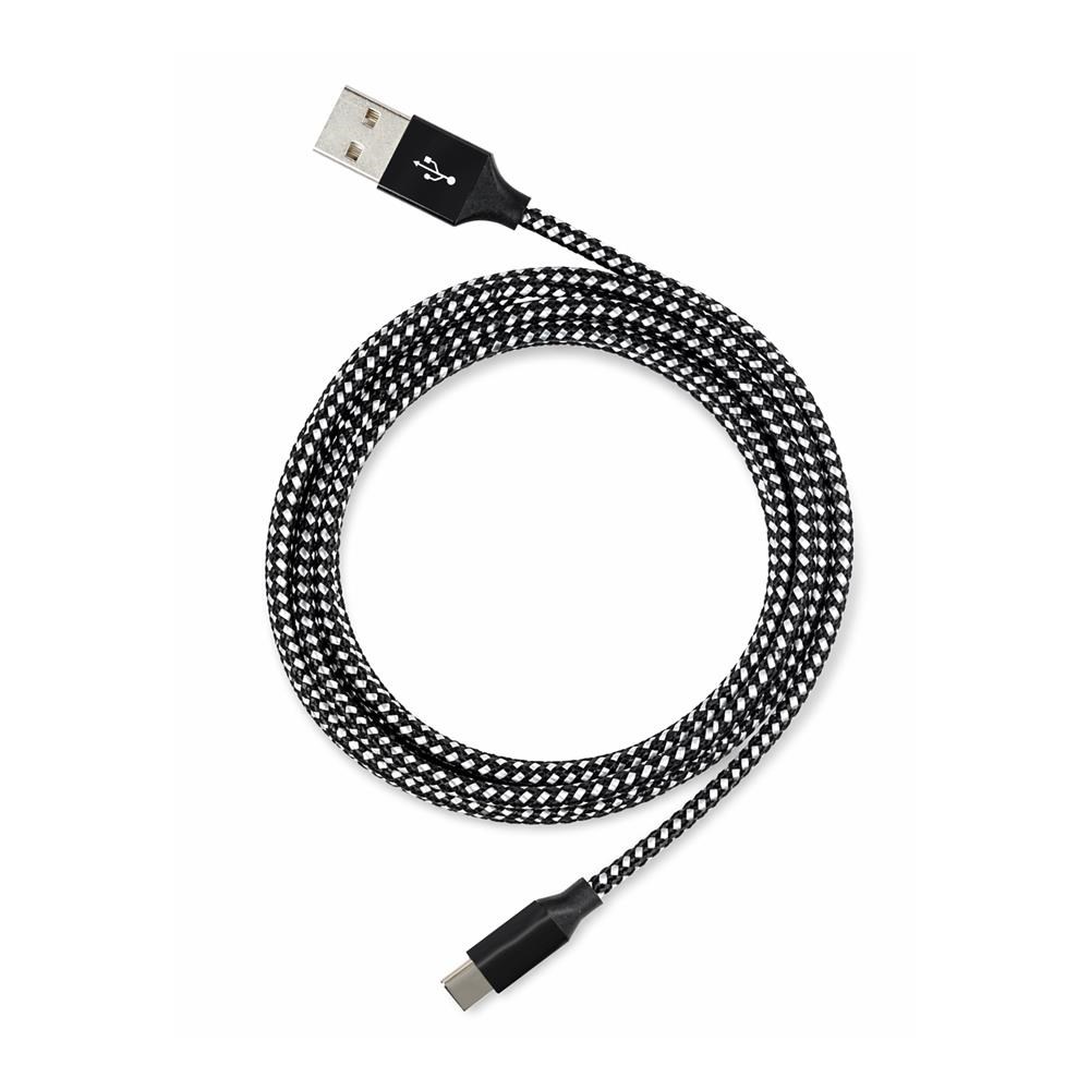 VCOMVcom CU250 Type-C to USB 3m 15W (5V-3A) Örgülü Şarj Kablosu4895182218918