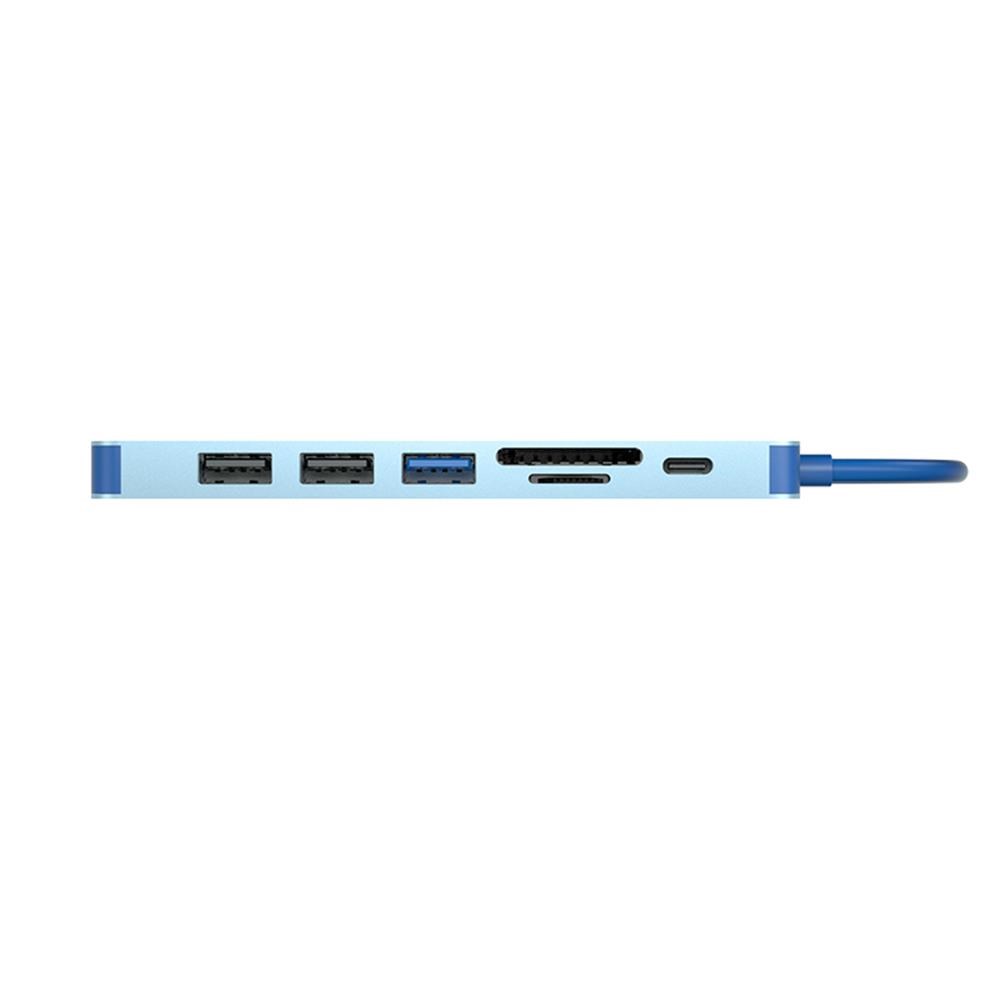 VCOMVcom CUE18 Type-C To Hdmi(4K@30Hz)+Usb3.0+Usb-A2.0+SD2.0+TF2.0+Pd 3.0 100W Çoklayıcı4895182246966