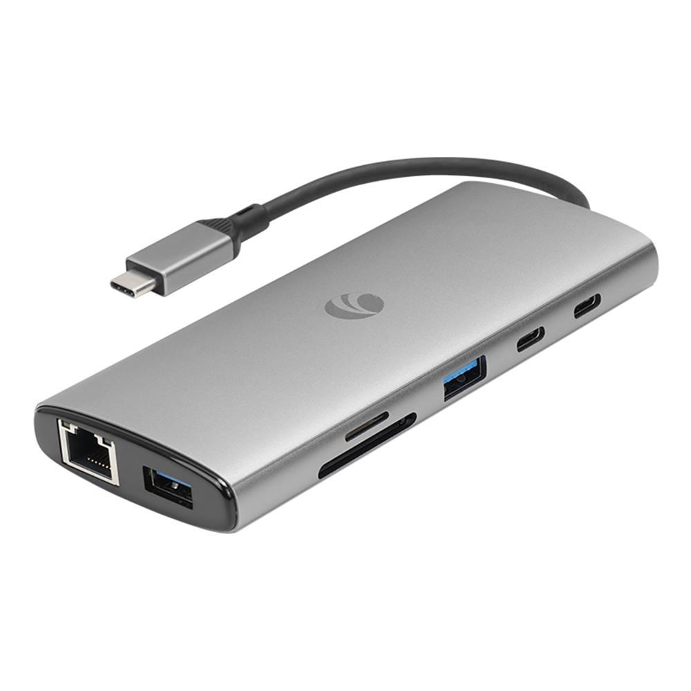 VCOMVcom CUE68 Type-C To 2-HDMI(4K@60Hz)+G LAN+2-USB 3.0+2-Type-C(10Gb)+SD TF+PD3.0 100W Çoklayıcı4895182218550
