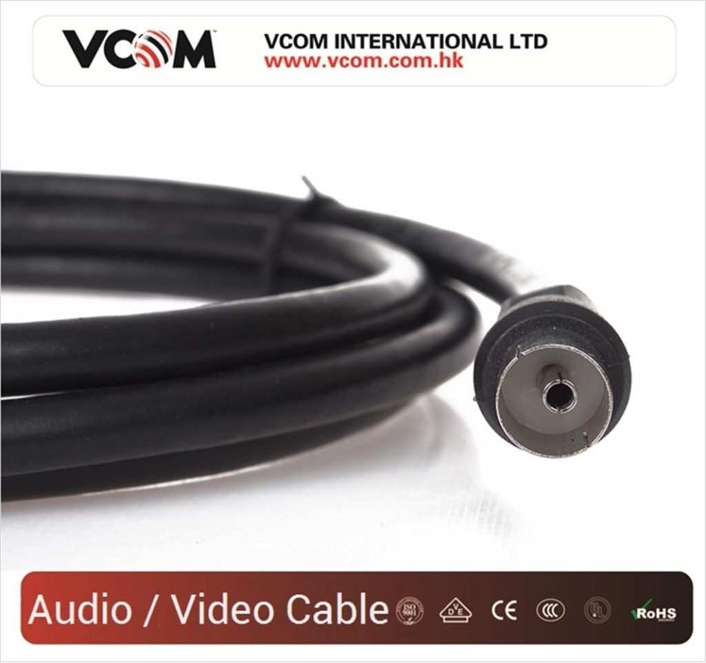 VCOMVcom CV602-B 10mt Analog Siyah Tv Uzatma4895182220454